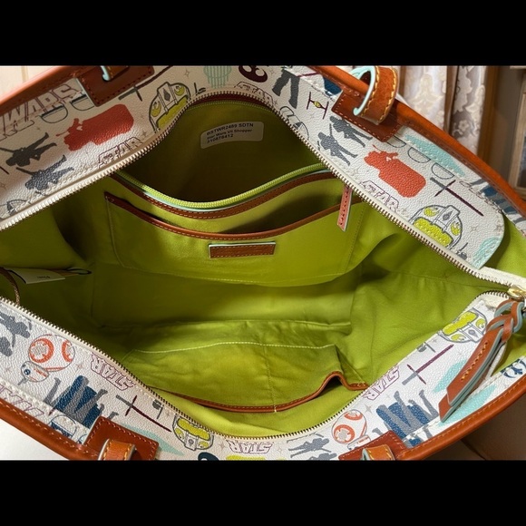 New! Disney Dooney & Bourke Star Wars The Force Awakens Shopper Tote Bag Purse - Picture 5 of 6